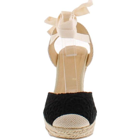 Wild Diva Maegan-32 Black Womens sandals 10 NEW - Picture 4 of 4